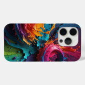 Levendige Abstracte Splash Art - Kleurrijke Paint  Case-Mate iPhone Case (Achterkant (horizontaal))