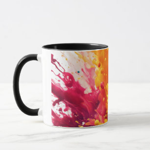 Levendige Abstracte Splash-Mok Mok