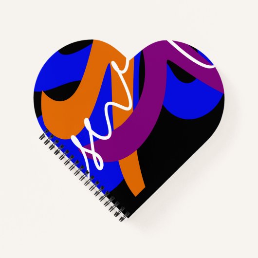 levendige Abstracte stroming Notitieboek (Voorkant)