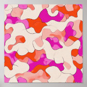 levendige Abstracte stroming Poster (Voorkant)