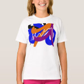levendige Abstracte stroming T-shirt (Voorkant)