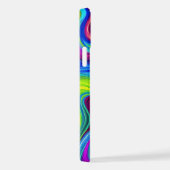 Levendige Abstracte Swirl iPhone Case - Neon Kleur iPhone Hoesje (Rechterkant)