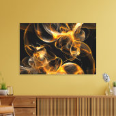 Levendige Abstracte Swirls Art Print (Insitu (Woonkamer))