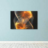 Levendige Abstracte Swirls Art Print (Insitu (Houten vloer))