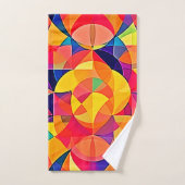 Levendige Abstracte symmetriearts Bad Handdoek (Handdoek)