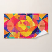 Levendige Abstracte symmetriearts Bad Handdoek (Handdoek)