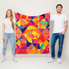 Levendige Abstracte symmetriearts Fleece Deken
