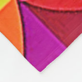 Levendige Abstracte symmetriearts Fleece Deken (Hoek)