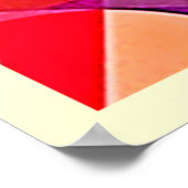 Levendige Abstracte symmetriearts Poster (Hoek)