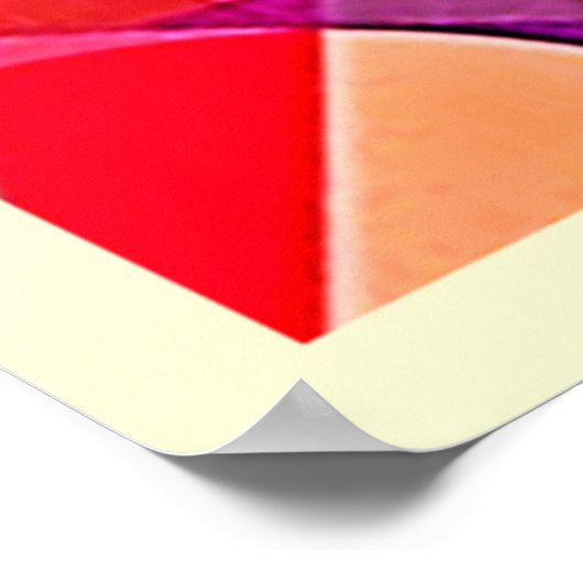 Levendige Abstracte symmetriearts Poster (Hoek)