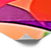 Levendige Abstracte symmetriearts Poster (Hoek)