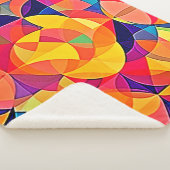 Levendige Abstracte symmetriearts Sherpa Deken (3/4)
