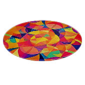 Levendige Abstracte symmetriearts Snijplank (Hoek)