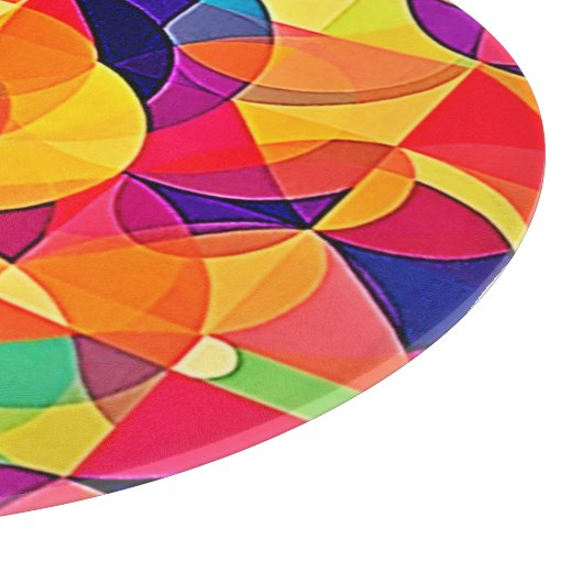 Levendige Abstracte symmetriearts Snijplank (Hoek)