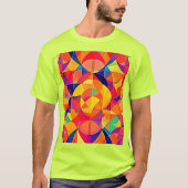 Levendige Abstracte symmetriearts T-shirt (Voorkant)