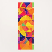 Levendige Abstracte symmetriearts Yogamat (Voorkant)