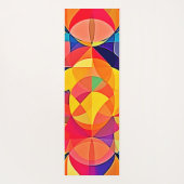 Levendige Abstracte symmetriearts Yogamat (Achterkant)