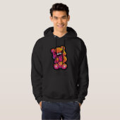 Levendige Abstracte Teddy Trui Hoodie (Voorkant volledig)