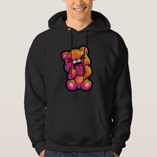 Levendige Abstracte Teddy Trui Hoodie (Voorkant)