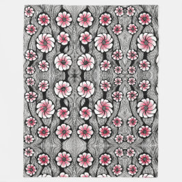 Levendige Abstracte Tribale Flow Fleece Dekbed Deken