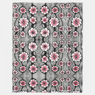 Levendige Abstracte Tribale Flow Fleece Dekbed Deken