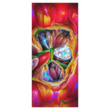 Levendige Abstracte Tulip Reflections Bladwijzer