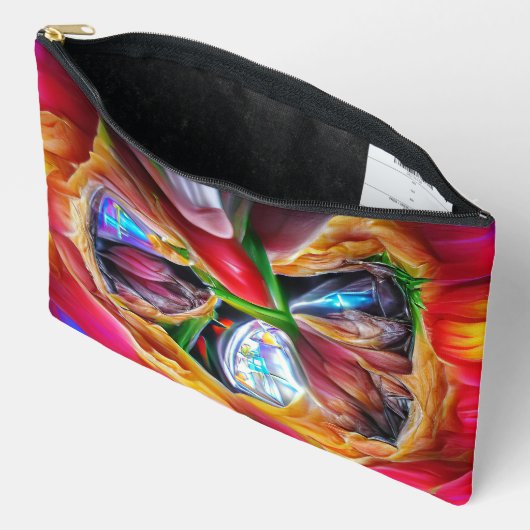 Levendige Abstracte Tulpenreflecties Etui (Open)