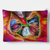 Levendige Abstracte Tulpenreflecties Etui (Achterkant)