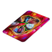 Levendige Abstracte Tulpenreflecties Magneet (Linkerzijde)