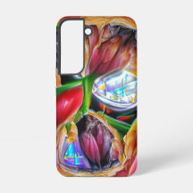 Levendige Abstracte Tulpenreflecties