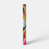 Levendige Abstracte Tulpenreflecties Samsung Galaxy Hoesje (Linkerkant)