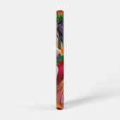 Levendige Abstracte Tulpenreflecties Samsung Galaxy Hoesje (Rechterkant)