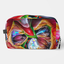 Levendige Abstracte Tulpenreflecties Toilettasje