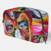 Levendige Abstracte Tulpenreflecties Toilettasje (Rechterhoek)