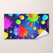 Levendige Abstracte verfexplosie Bad Handdoek (Handdoek)