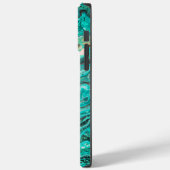 Levendige Abstracte verfstroom Blauwgroen groene a Case-Mate iPhone Case (Achterkant / Links)