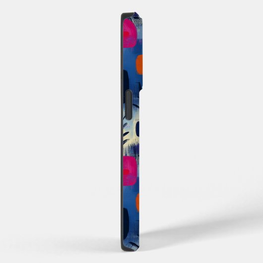 Levendige Abstracte vierkanten met gepersonaliseer Case-Mate iPhone Case (Achterkant / Rechts)