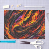Levendige Abstracte vlam Tissuepapier (Craft)