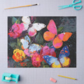 Levendige Abstracte Vlinder Vlucht (10) Tissuepapier (Craft)