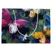 Levendige Abstracte Vlinder Vlucht (1) Groot Cadeauzakje (Achterkant)