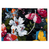 Levendige Abstracte Vlinder Vlucht (2) Groot Cadeauzakje (Achterkant)