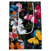Levendige Abstracte Vlinder Vlucht (2) Medium Cadeauzakje (Achterkant)