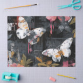 Levendige Abstracte Vlinder Vlucht (3) Tissuepapier (Craft)