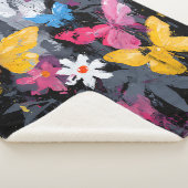 Levendige Abstracte Vlinder Vlucht (5) Sherpa Deken (3/4)