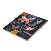 Levendige Abstracte Vlinder Vlucht (5) Tegeltje (Zijkant)
