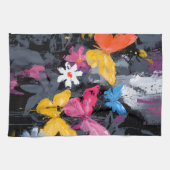 Levendige Abstracte Vlinder Vlucht (5) Theedoek (Horizontaal)