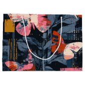 Levendige Abstracte Vlinder Vlucht (6) Groot Cadeauzakje (Achterkant)