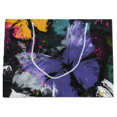 Levendige Abstracte Vlinder Vlucht (7) Groot Cadeauzakje (Voorkant)
