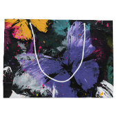 Levendige Abstracte Vlinder Vlucht (7) Groot Cadeauzakje (Achterkant)