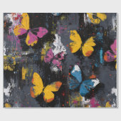 Levendige Abstracte Vlinder Vlucht (8) Cadeaupapier (Vlak)